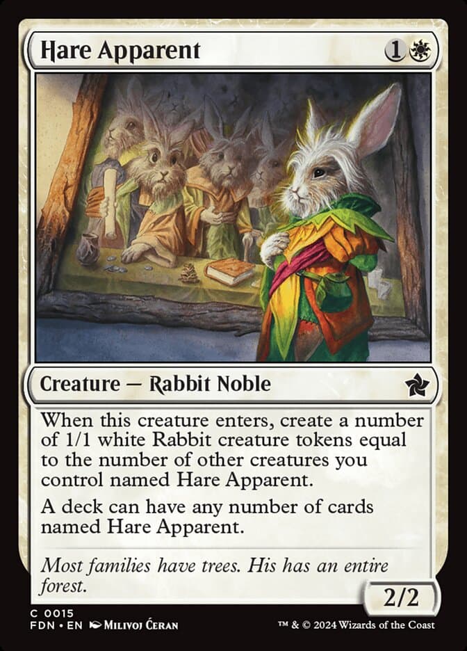 Hare Apparent token — Magic: The Gathering card art